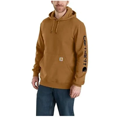 Afbeelding van Carhartt Felpa Vestibilità Ampia, Media Pesantezza, Con Logo Sulla Manica heren hoodie (1 stuk)