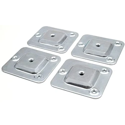 Afbeelding van Design61 4 stuks montageplaten met schroefdraad M8 voor bank, tafelpoten, stoelpoten, bevestigingsplaten, adapter bank