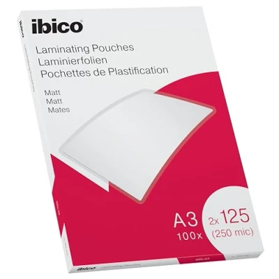 Image de Pochettes plastification A3 Ibico mates, boite 100 Esselte