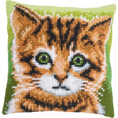 Afbeelding van Vervaco Kitten Kruissteekkussen pakket PN 0199299