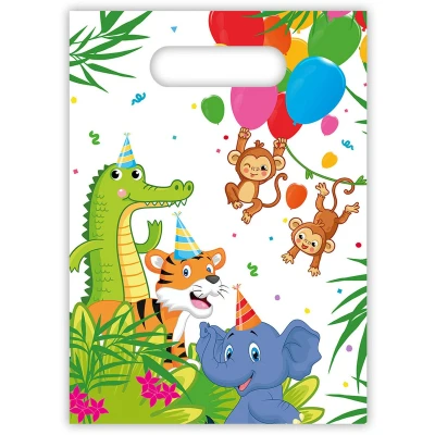 Afbeelding van Wefiesta Uitdeelzakjes jungle party (6 stuks)