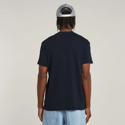 Afbeelding van GStar Tshirt Script Marine S