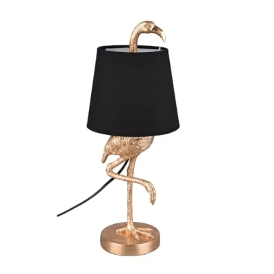 Afbeelding van Reality Leuchten Tafellamp Lola Flamingo Goud 42cm