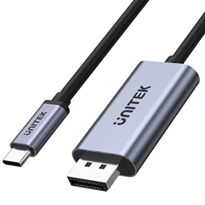 Afbeelding van Kabel USB C naar DisplayPort Unitek V1409A Mannelijk/Mannelijk 2 m