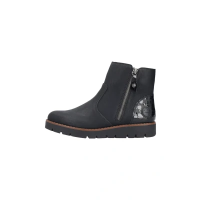 Afbeelding van Rieker Enkellaarsjes voor dames, 44950, losse zool, Zwart 00