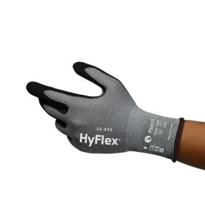 Afbeelding van Ansell HyFlex 11571R100 1P Werkhandschoen Nitril Maat (handschoen): 10 EN 21420:2020 1 paar