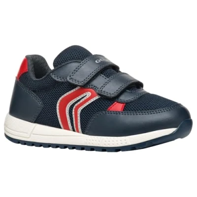 Afbeelding van Geox J Alben Boy C sneakers voor jongens, Navy / Rood