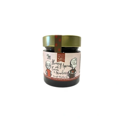 Afbeelding van Honing beleg aardbei cacao Honingwinkel.nl