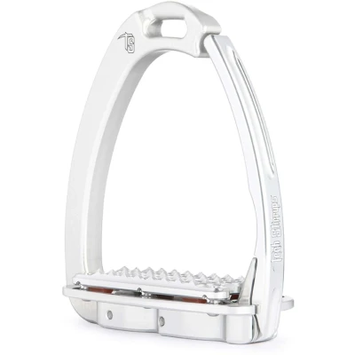 Afbeelding van Tech Stirrups Venice Dressage Sloped veiligheidsstijgbeugel maat One size silver/silver