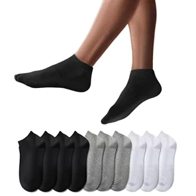 Afbeelding van YouShow Sneakersokken voor heren en dames, 10 paar sokken, korte katoen, uniseks, Oeko Tex Standard 100
