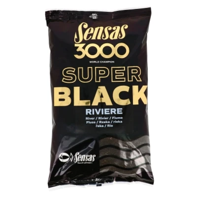 Afbeelding van Sensas 3000 Lokvoer Super Black &#039;Riviere&#039; (1kg)
