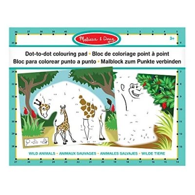 Afbeelding van Melissa &amp; Doug Dot to Colouring Pad Wild Animals