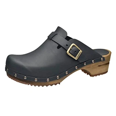 Afbeelding van Sanita Kristel Clogs, Dames, Maat: 40, Black Leer