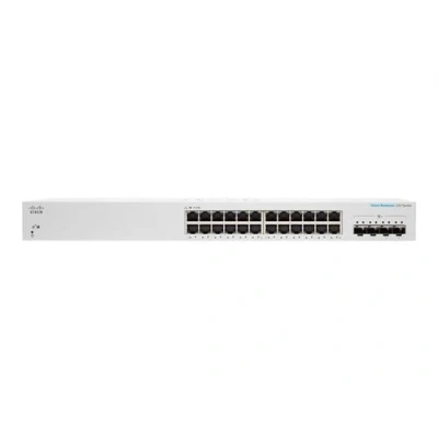 Image de Cisco Business 220 Series CBS220 24T 4X Commutateur intelligent 24 x 10/100/1000 + 4 SFP+ 10 Go (liaison montante) Montable sur rack
