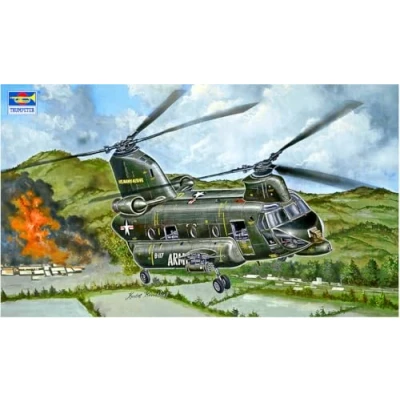 Afbeelding van 1:35 Trumpeter 05113 Boeing ACH 47A Armored Chinook Helikopter Plastic Modelbouwpakket
