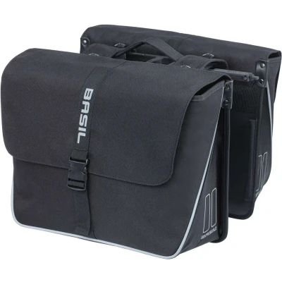 Afbeelding van Basil Forte dubbele fietstas MIK, 35L, zwart/zwart