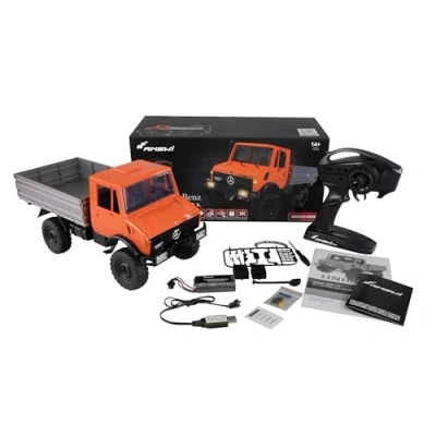Afbeelding van Amewi 22630 Unimog Advanced, orange 1:12 Elektro RC truck RTR