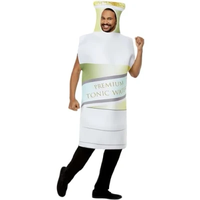 Afbeelding van Smiffy&#039;s Eten &amp; Drinken Kostuum Tonic Waar Is De Gin Man Wit / Beige One Size Carnavalskleding Verkleedkleding