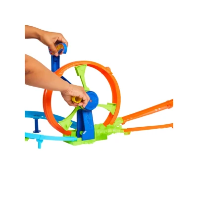 Afbeelding van Hot Wheels Razendsnel Lanceren en Loopen Loopingbaan