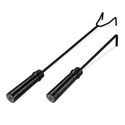 Afbeelding van Relaxdays Pook set van 2 haardset vuurpook kachelpook ash tool haardgereedschap