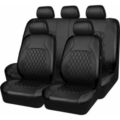 Afbeelding van LCLCDZ Universele autostoelhoezen voor Peugeot 207 208 306 307 407 508 605 607 2008 3008 4007 4008 5008/2008 GT / CC SW/207 auto accessoires, zwart