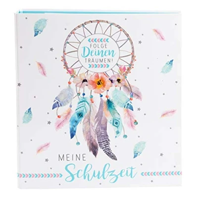Afbeelding van goldbuch 35205 schooltijd verzamelmap DIN A4, schoolmap motief dromenvanger, rugbreedte 5 cm, motiefmap met 4 scheidingsbladen, multifunctionele map ca. 28,5 x 32 cm