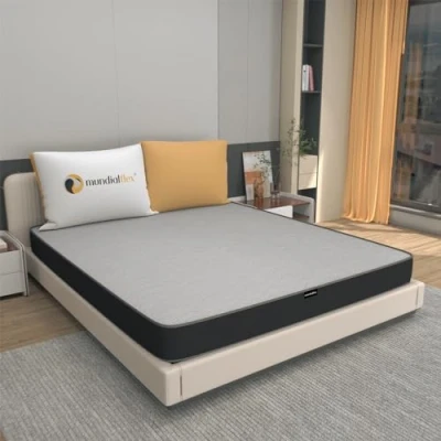 Afbeelding van Mundialflex BaitaH20 matras van traagschuim, grijs, 140 x 190 cm