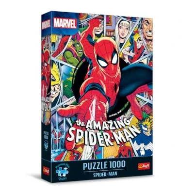 Afbeelding van Trefl Premium Plus Quality Marvel puzzel: Spider man 1000 stukjes, puzzelserie met favoriete figuren, perfect op elkaar afgestemde stukken, voor volwassenen en kinderen vanaf 12 jaar