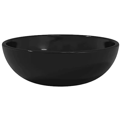 Afbeelding van Wasbak 35x12 cm gehard glas zwart