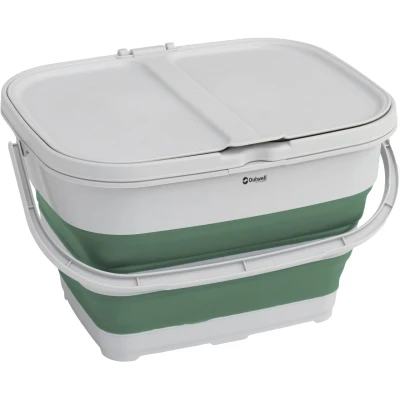 Afbeelding van Outwell Collaps Opvouwbare Prullenbak 30 Liter Shadow Green Groen Afvalbakken