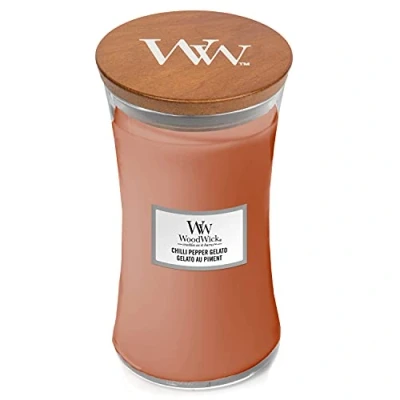 Afbeelding van WoodWick Geurkaars Large Chilli Pepper Gelato 18 cm / ø 10
