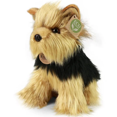 Afbeelding van Rappa ECO knuffel Yorkshire terriër 28 cm realistische van recyclede PET flessen