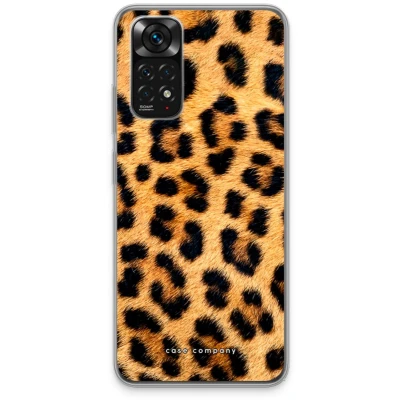 Afbeelding van Case Company® hoesje geschikt voor Xiaomi Redmi Note 11S Luipaard Soft Cover Telefoonhoesje Bescherming aan alle Kanten en Schermrand