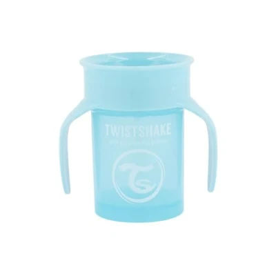 Image de Twistshake 360 Tasse D&#039;apprentissage Bébé 230ml de Sevrage pour étanche Bordure Antifuites Ergonomiques Gobelet Enfant sans BPA Apprentissage Bebe Bleu