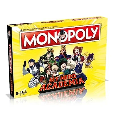 Afbeelding van Winning Moves Monopoly My Hero Academia bordspellen, bordspellen voor volwassenen, kinderen, 2, 2 tot 6 personen, leeftijd 12+