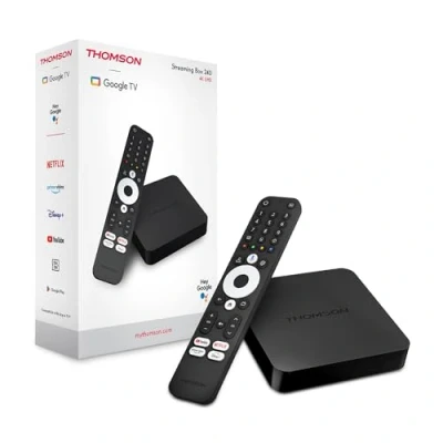 Afbeelding van Thomson Streaming Box 240GU, 4K UHD, Google spraakbediening, wifi, geïntegreerde Chromecast