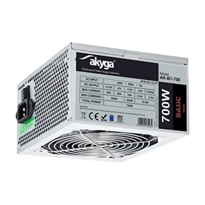 Afbeelding van Akyga AK B1 700 voedingseenheid W 20+4 polig ATX Grijs