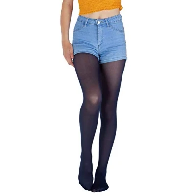 Afbeelding van Giulia Meisjes panty microvezel 40 DEN maat 104 158 semi transparant, Navy Blauw