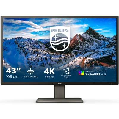 Afbeelding van Philips P Line 439P1/00 LED display 108 cm (42.5&quot;) 3840 x 2160 Pixels 4K Ultra HD Zwart