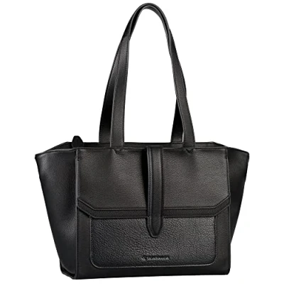 Afbeelding van TOM TAILOR Amely Zip Shopper Mixed Black Zwart