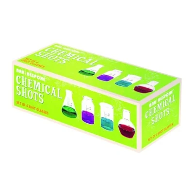 Afbeelding van Shotglazen glas Bar Originale 6 cl Mixology Bio Scheikunde Set van 4