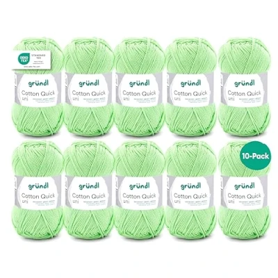 Afbeelding van Gründl Cotton Quick Uni Kiwi 5 bollen kleur: 103