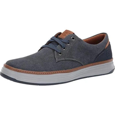 Afbeelding van Skechers Moreno Sneakers laag, Heren, Maat: 41, Navy Imitatieleer/ textiel