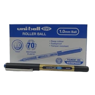 Afbeelding van Rollerpen uni ball eye eco 150e b blauw 12 stuks
