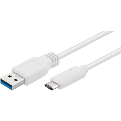 Afbeelding van Microconnect USB3.1CA02W 0.2m USB A Mannelijk Wit kabel