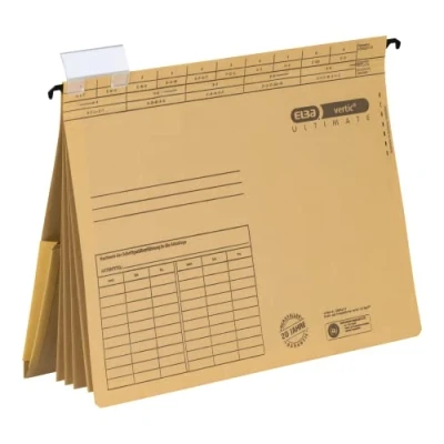 Afbeelding van Elba 5 x DIN A4 creditcardmappen van karton met 4 schriften in bruin