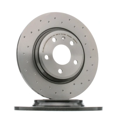 Afbeelding van BREMBO 08.D060.1X Remschijf 300 12 5 volledig, Geperforeerd Gecoat Met schroeven AUDI: A4 B9 Avant, Saloon, A5 Sportback