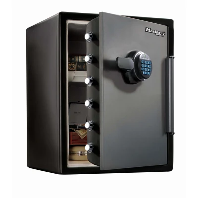 Afbeelding van Kluis MasterLock brandvrij en waterdicht electronisch combi slot XXL zwart