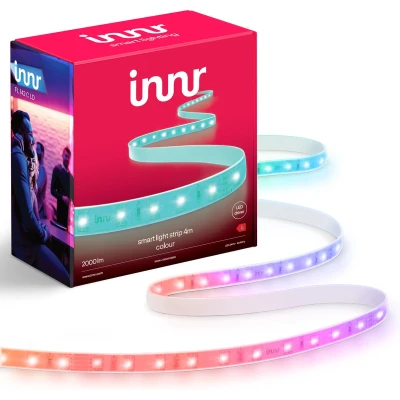 Afbeelding van Innr Strip Light Colour Slimme Ledstrip zonder Stekker rechtstreeks op netstroom aan te sluiten Werkt met Philips Hue*, SmartThings, Amazon Echo RGBW: 16 Miljoen Kleuren