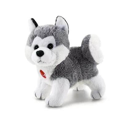 Afbeelding van Trudi Sweet Collection Hond Husky Marcus (XXS 51025) Pluche knuffel Ca. 8 cm (Maat XXS) Geschikt voor jongens en meisjes Grijs/Wit